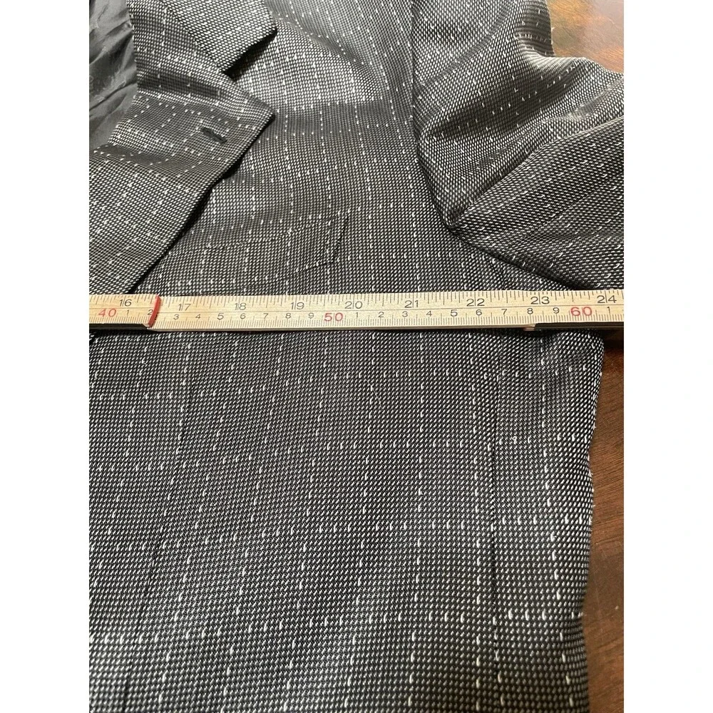 VTG BRIONI Augusto 100% Silk Blazer Jacket Sz 46 R Grey Luxury Tweed Sport Coat